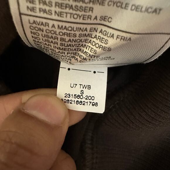 Nike Short Sleeve‎ Sweater Brown Full Zip Y2k Size Small Brand New - Picture 13 of 13